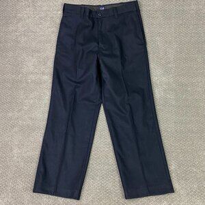 Vintage GAP Pants Men's 32 x 30 Fits 33 x 28 Gray Charcoal Wool Flannel Y2K